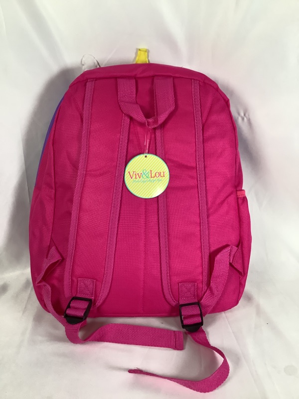 Photo 2 of UNICORN PRESCHOOL BACKPACK PATTED BACK AND STRAPS POLYESTER 11 X 5 X 14 INCHES NEW