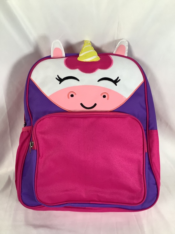 Photo 1 of UNICORN PRESCHOOL BACKPACK PATTED BACK AND STRAPS POLYESTER 11 X 5 X 14 INCHES NEW