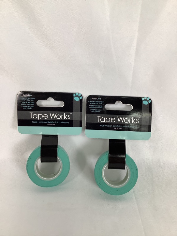 Photo 1 of 2 PACK TEAL  DECORATIVE TAPE NEW