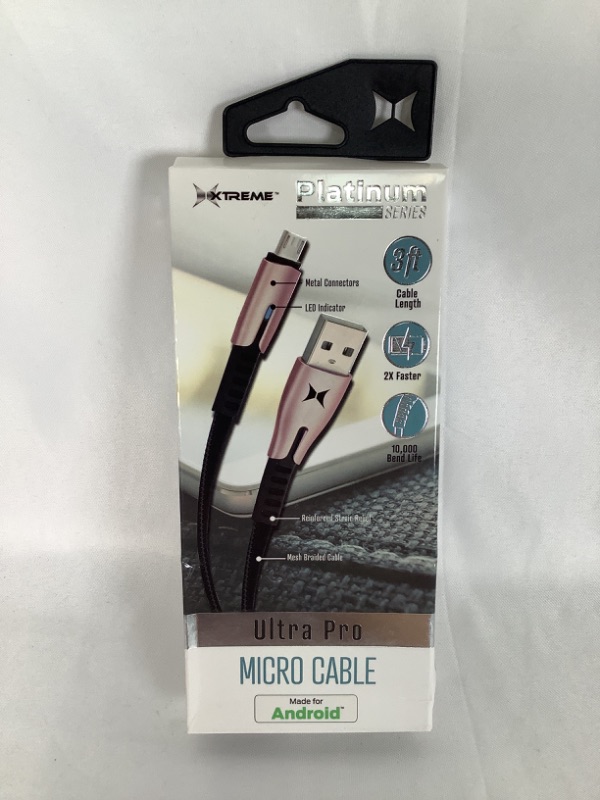 Photo 2 of BRONZE AND BLACK ULTRA PRO MIRCO 3 FEET MESH BRAIDED CABLE 2X FASTER CHARGE NEW