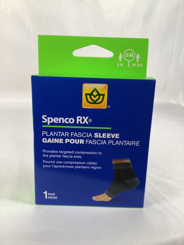 Photo 1 of 1 PAIR BLACK PLANTAR FASCIA SLEEVE S/ M NEW