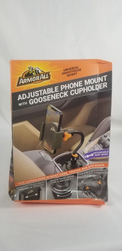 Photo 1 of ADJUSTABLE PHONE MOUNT  WITH GOOSENECK CUPHOLDER FITS CUPHOLDERS IN MOST CARS TRUCKS RVS AND BOATS NEW 