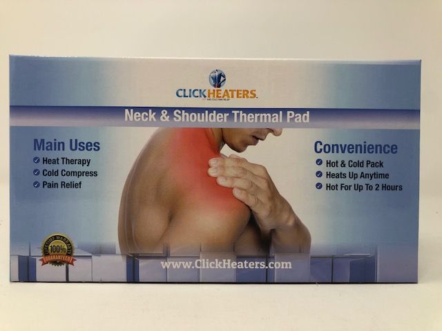 Photo 1 of SHOULDER AND NECK REUSABLE HOT AND COLD THERMAL PAD REFRIGERATE FREEZE OR HOT LIFETIME WARRANTY COLOR MAY VARY NEW SEALED 