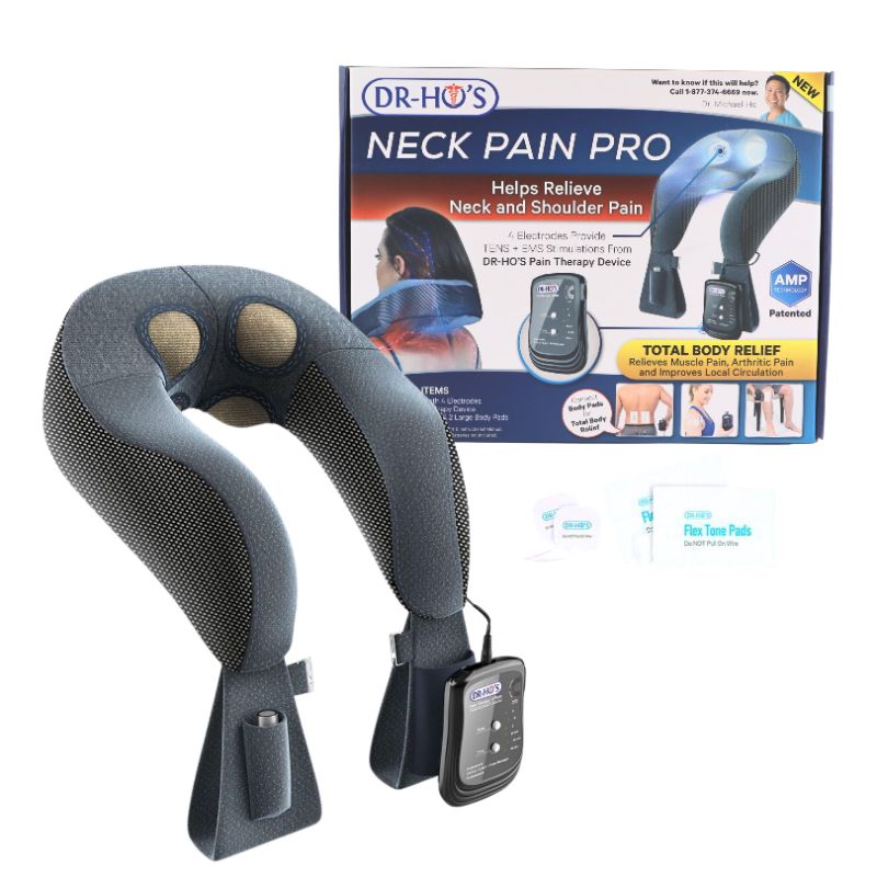 Photo 1 of NECK PAIN PRO RELIEVES PAIN INCREASES BLOOD CIRCULATION DELIVERS 300 DIFFERENT MASSAGE STIMULATIONS ON NERVES PLUSE BODY PADS NEW 