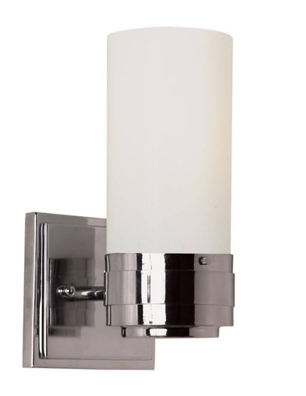 Photo 1 of NEW TRANS GLOBE LIGHTNING FUSION COLLECTION POLISHED CHROME FROSTED GLASS WALL SCONCE LIGHT FIXTURE 5” X 6.5” H10.5”