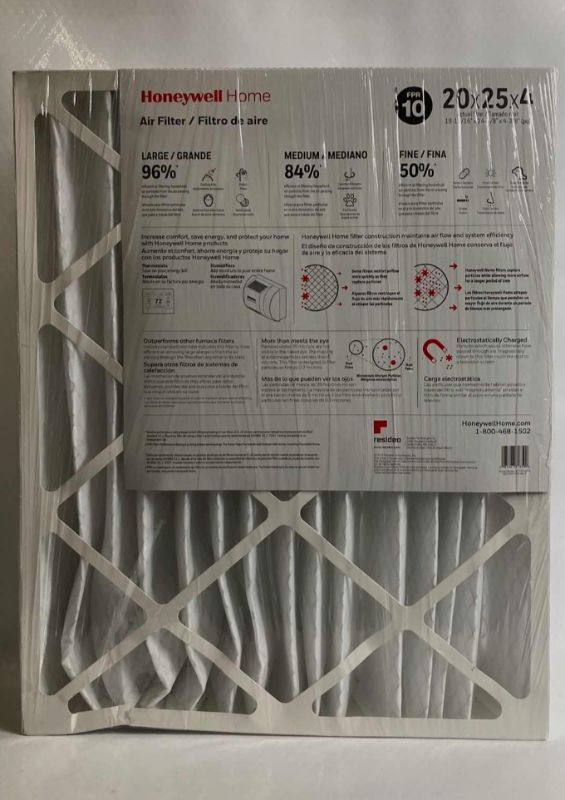 Photo 1 of HONEYWELL HOME AIR FILTERS MODEL 2200 20” X 25” X 4” (3 PACK)