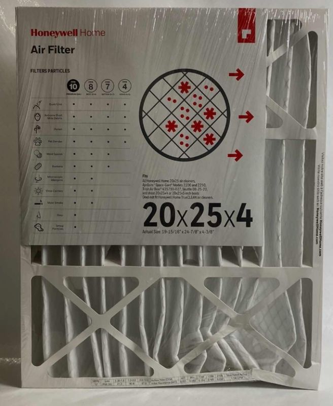 Photo 1 of HONEYWELL HOME AIR FILTERS MODEL 2200 20” X 25” X 4” (3 PACK)