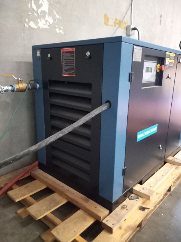 Photo 10 of ALIGN CUSTOM HEAVY DUTY MECHANICAL TURNTABLE 16,000LB MAX CAP. MODEL B22-0035 120” DIA. W CONTROL PANEL & KAISHAN SCREW AIR COMPRESSOR MODEL KRSD -25-115