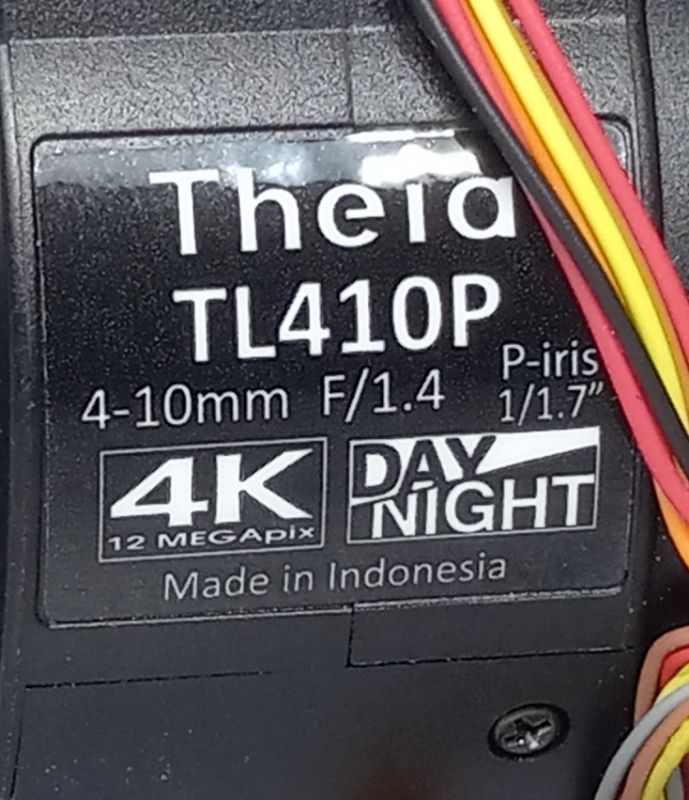 Photo 1 of NEW THEIA TECHNOLOGIES CS MOUNT 4 10MM F/1.4 4K MOTORIZED VARIFOCAL LENS MODEL TL410P