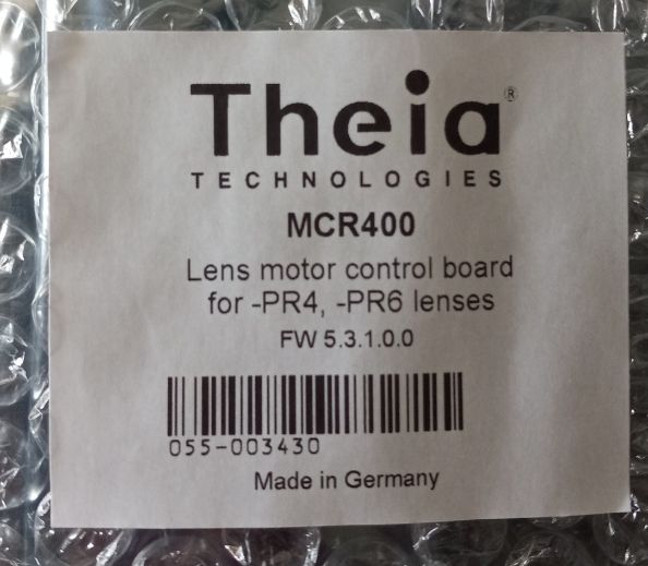 Photo 3 of NEW THEIA TECHNOLOGIES MCR400 LENS MOTOR CONTROL BOARD FOR PR4 & PR6 LENSES