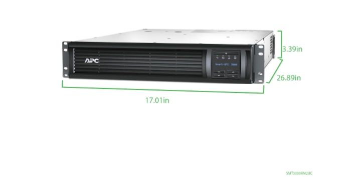 Photo 3 of NEW APC SMART-UPS  LINE INTERACTIVE RACKMOUNT 2U, 120V, 6x NEMA 5-15R+2x NEMA 5-20R OUTLETS, SMART CONNECT PORT+SMARTSLOT AVR  LCD APC 3000VA MODEL SMT3000RM2UC