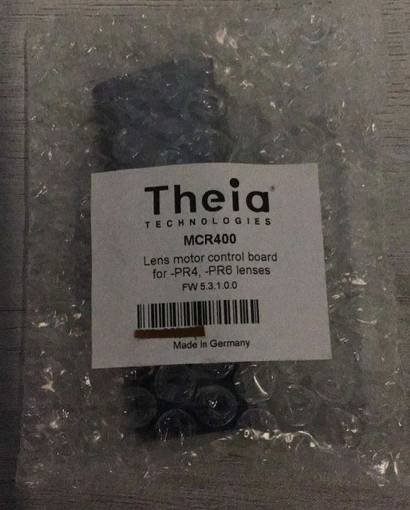 Photo 1 of NEW THEIA TECHNOLOGIES MCR400
LENS MOTOR CONTROL BOARD FOR PR4 & PR6 LENSES