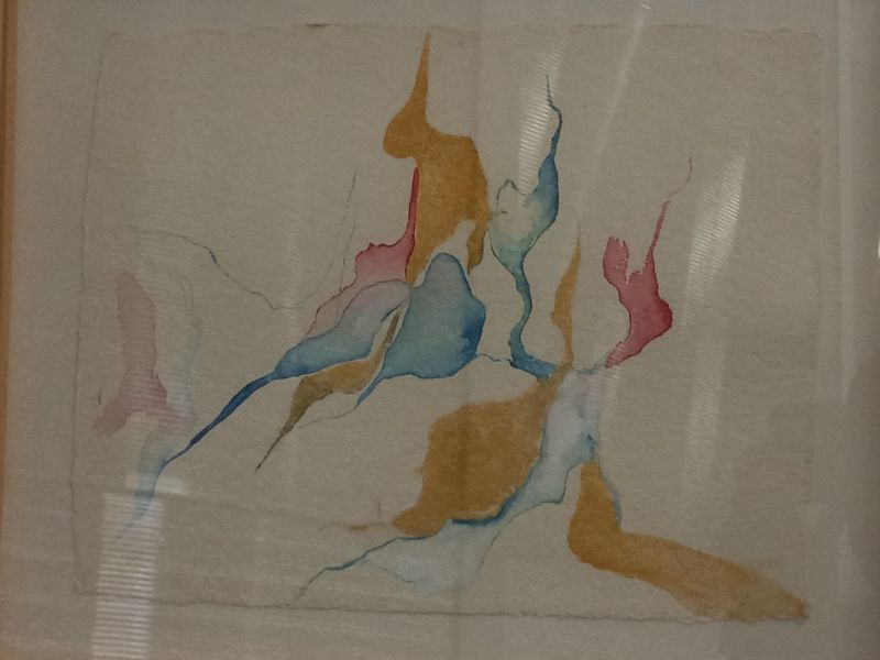 Photo 2 of UNIQUE ABSTRACT FRAMED ARTWORK SIGNED BY PATRICIA CARPELLI 13.25” X 16”