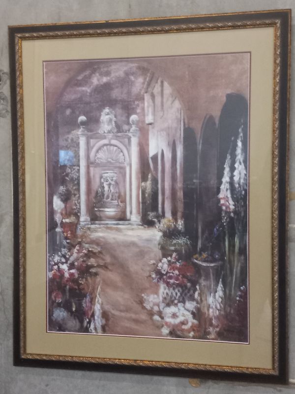 Photo 1 of CAPRANICA FRAMED ARTWORK BY MARY DULON 40” X 50”