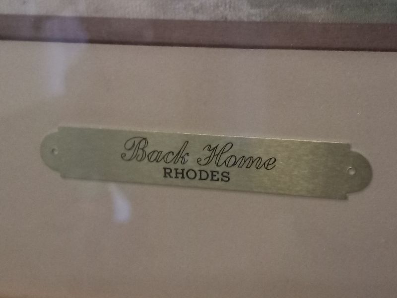 Photo 1 of BACK HOME FRAMED ARTWORK SIGNED BY NELSON RHODES W AFFIDAVIT OF LIMITED EDITION 555/1000 31.5” X 26.5”