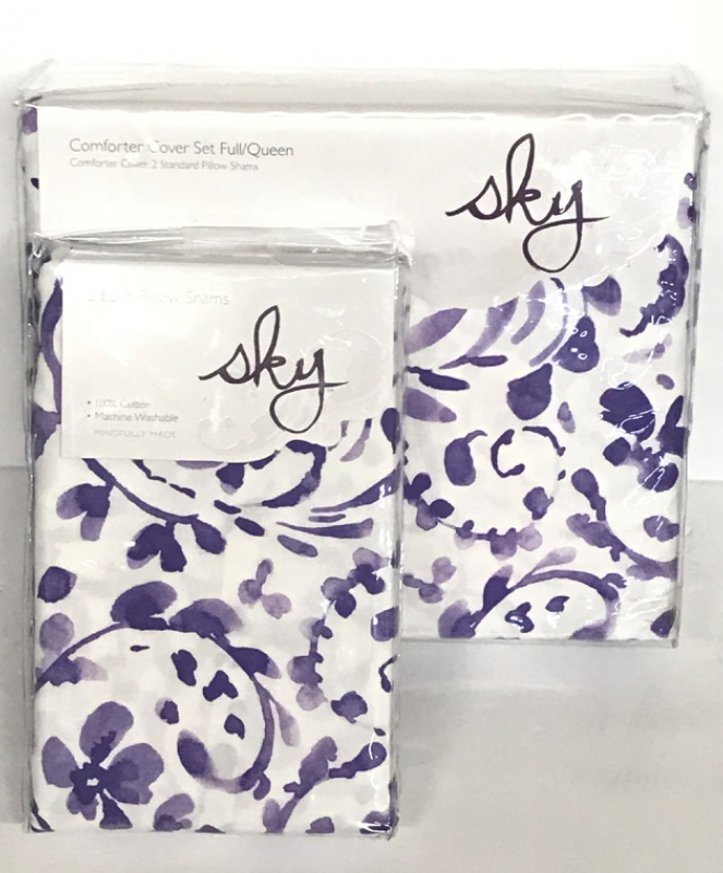 Photo 1 of SKY COMFORTER COVER SET TWIN & 2 EURO PILLOW SHAMS