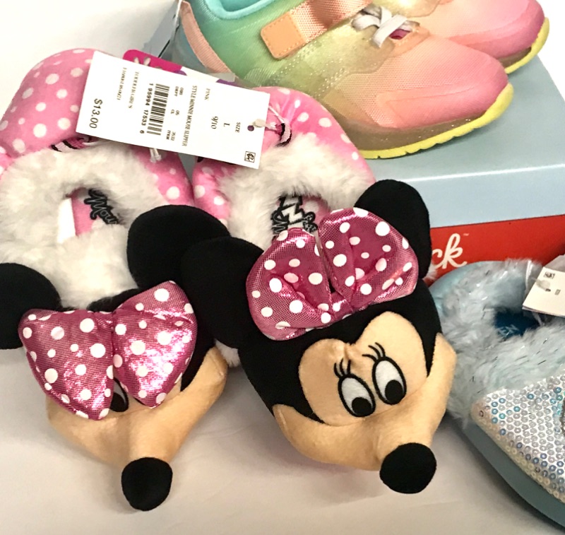 Photo 2 of NWT CHILDRENS LIGHT UP SHOES, SLIPPERS MINNY MOUSE & FROZEN SIZE 9/10