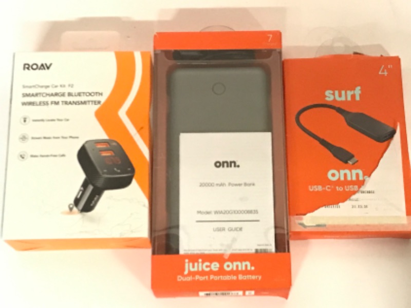 Photo 3 of ONN & ROAV CHARGING ADAPTERS , PORTABLE CHARGER & MORE