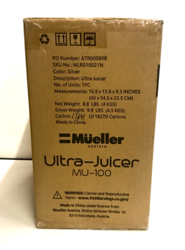 Photo 4 of NIB MUELLER ULTRA-JUICER MU-100