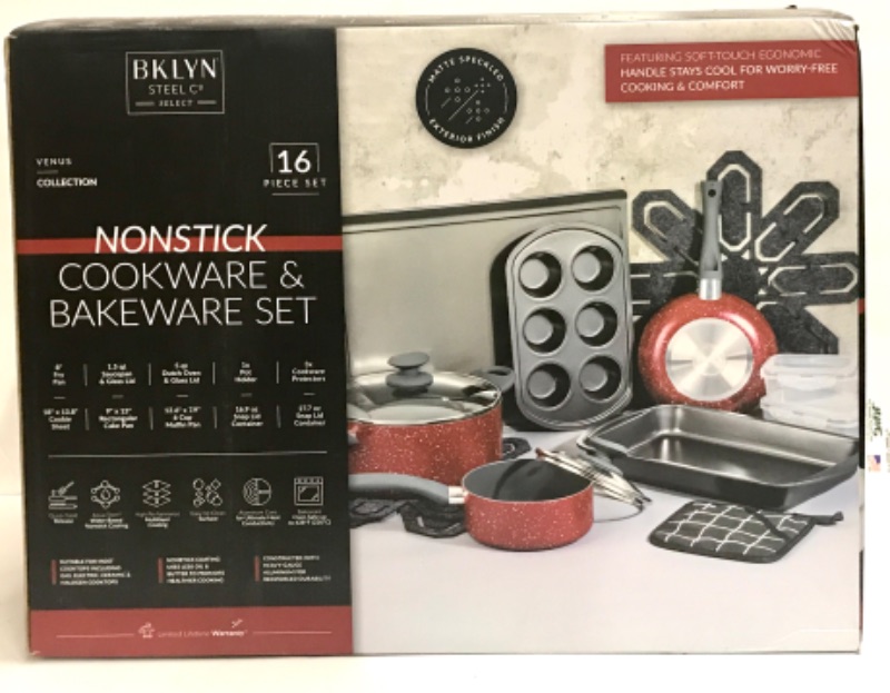 Photo 2 of BROOKLYN VENUS KITCHEN 16 PC SET IN RED