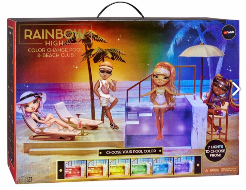 Photo 1 of RAINBOW HIGH COLOR CHANGE POOL & BEACH CLUB - DOLLS SOLD SEPARATELY