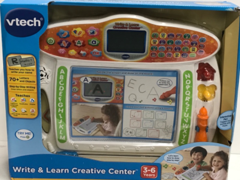 Photo 4 of NIB V-TECH MAGIC STAR LEARNING TABLE & WRITE & LEARN CREATIVE CENTER