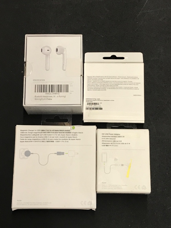 Photo 2 of APPLE ACCESSORIES AIR TAG , APPLE WATCH CHARGER ,POWER ADAPTER & TRULY WIRELESS EARBUDS