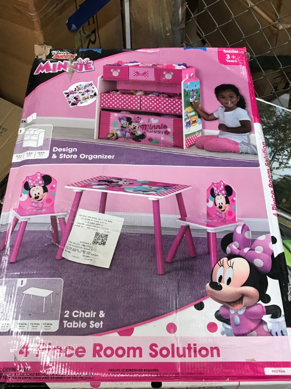 Photo 3 of MINNIE MOUSE 4- PIECE PLAYROOM SOLUTIONS