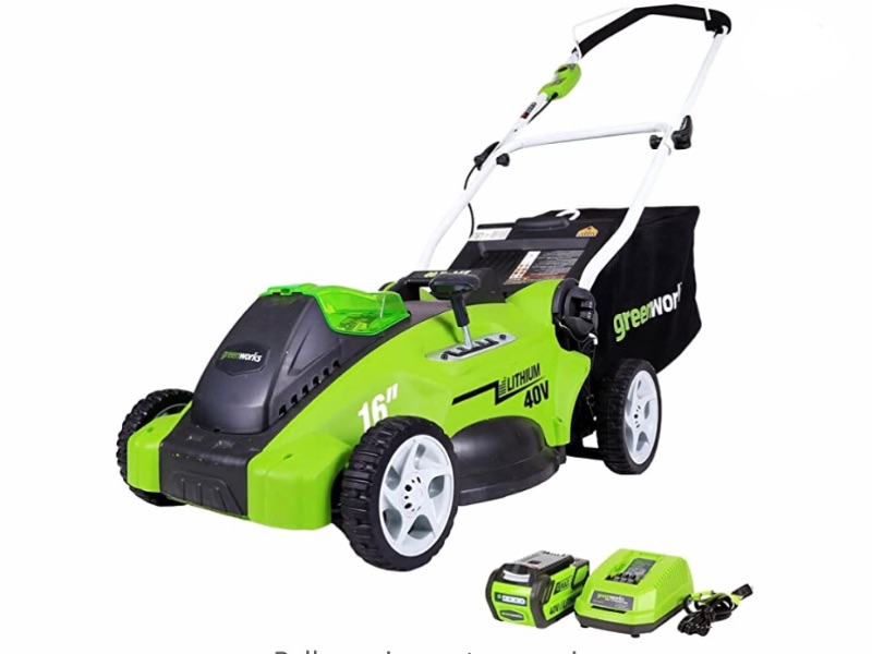 Photo 1 of GREENWORKS 16” CORDLESS LAWN MOWER / NO GRASS ? TURN IT INTO A GO- KART 