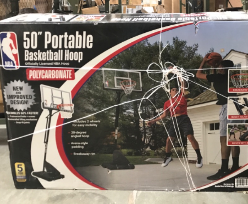 Photo 7 of OFFICIAL NBA 54” PORTABLE BASKETBALL HOOP WITH POLYCARBONATE BACKBOARD 
