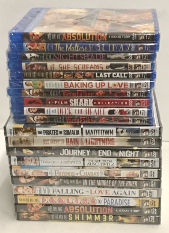 Photo 1 of 10 DVDS & 10 BLUE-RAY DVDS FACTORY SEALED