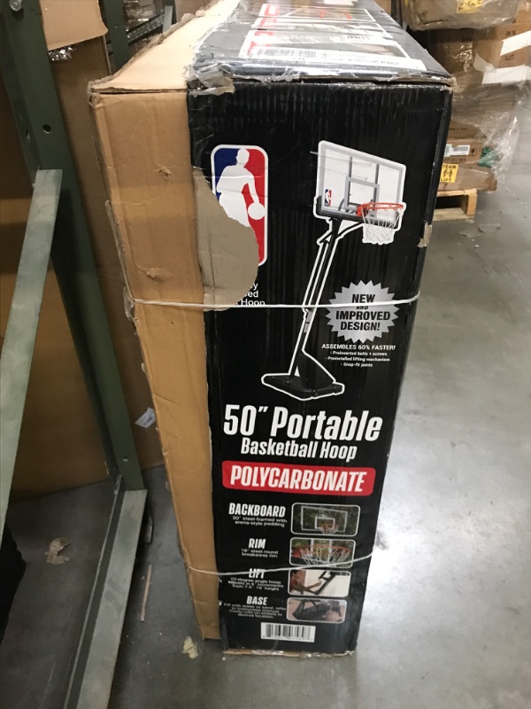 Photo 4 of NBA 50” PORTABLE BASKETBALL HOOP POLYCARBONATE RETAIL FOR $250.00 