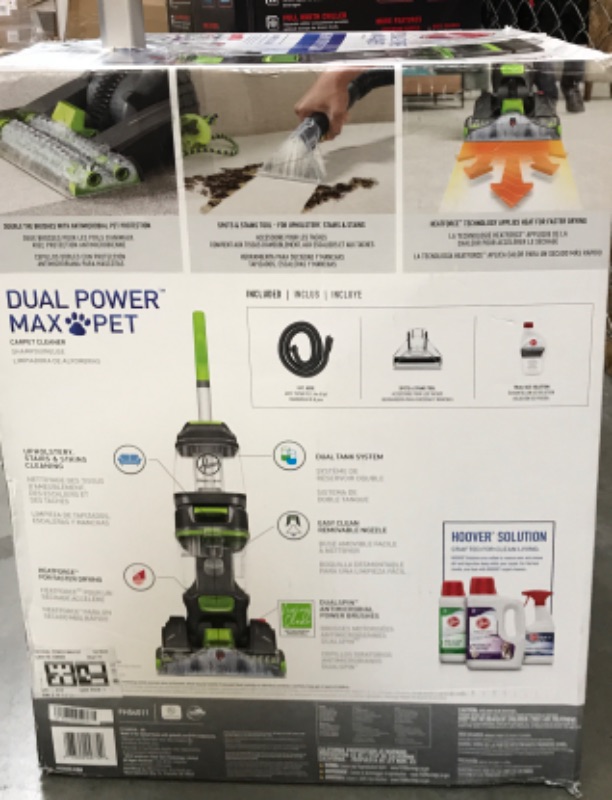 Photo 4 of HOOVER DUEL POWER MAX PET CARPET CLEANER NIB