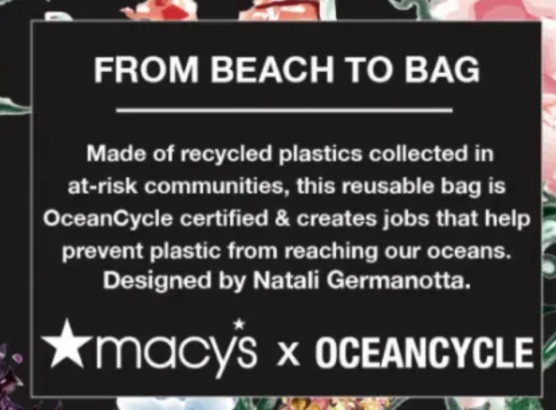 Photo 2 of MACYS SEA FLOWERS RECYCLE BAGS QTY100