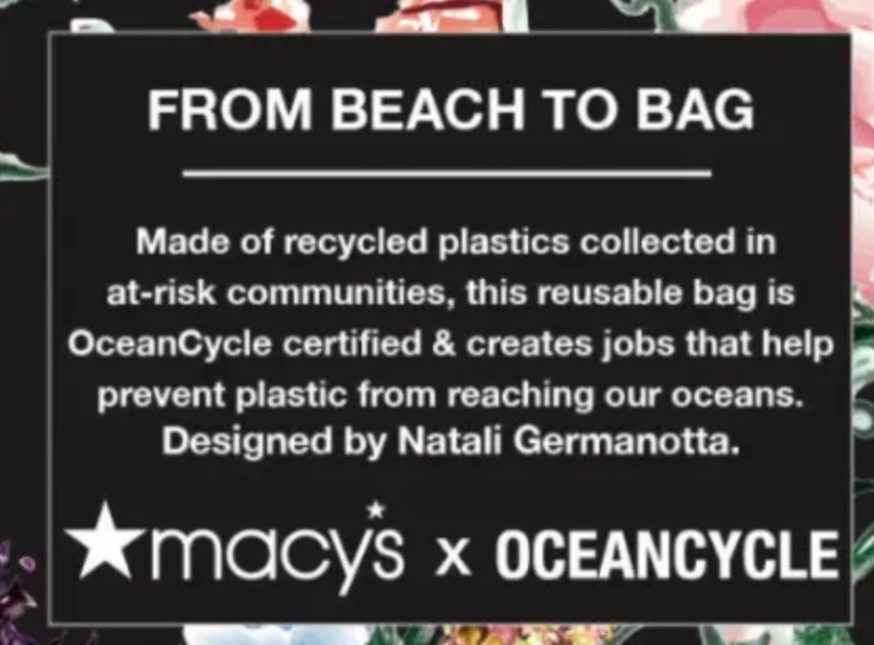 Photo 1 of MACYS SEA FLOWERS RECYCLE BAGS QTY100