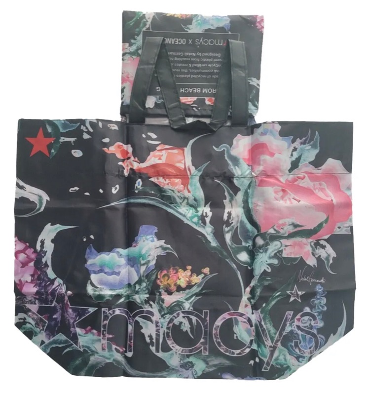Photo 1 of MACYS SEA FLOWERS RECYCLE BAGS QTY100