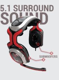 Photo 1 of PSYK AUDIO PSYKO 5.1 PC GAMING HEADPHONES