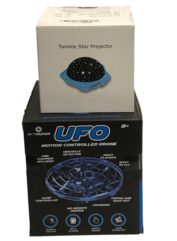 Photo 1 of NEW UFO MOTION CONTROLLED DRONE & TWINKLE STAR PROJECTOR