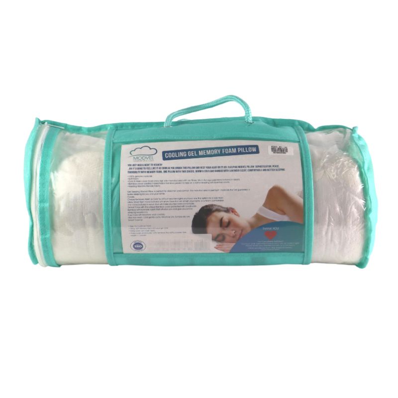 Photo 1 of NEW PRODUCT WITHOUT PACKAGING COOLING GEL MEMORY FOAM PILLOW COLD AND WARM COVER WITH LIGHT LAVENDER SENT MACHINE SAFE SIXE 15.7x23x4.7INCH 40%BAMBOO 60% POLYESTER NEW 
