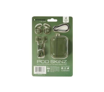 Photo 2 of GREEN PODS SKINZ 4 PC KIT MADE FOR AIRPOD PRO NEW