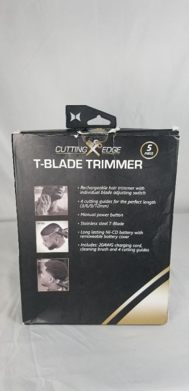 Photo 1 of 5 PIECE T-BLADE TRIMMER RECHARGEABLE 4 CUTTING GUIDES NEW