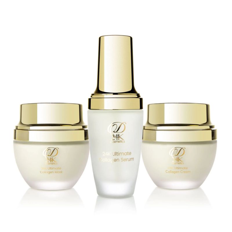 Photo 1 of 24K COLLAGEN RENEWAL SET SOLVES AGING ISSUES FROM THE CORE AS REPLENISHING COLLAGEN AND ELASTICITY REGULATING SKIN COLOR AND FINE LINES PREVENTING THE BREAKDOWN OF SKIN AND ADDING A BEAUTIFUL NATURAL GLOW NEW