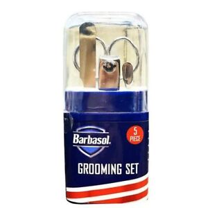 Photo 1 of BARBASOL 5 PC MINI NAIL GROOMING KIT WITH NAIL CLIPPERS, SAFETY SCISSORS, NAIL FILE, CUTICLE PUSHER, AND TRAVEL CASE
