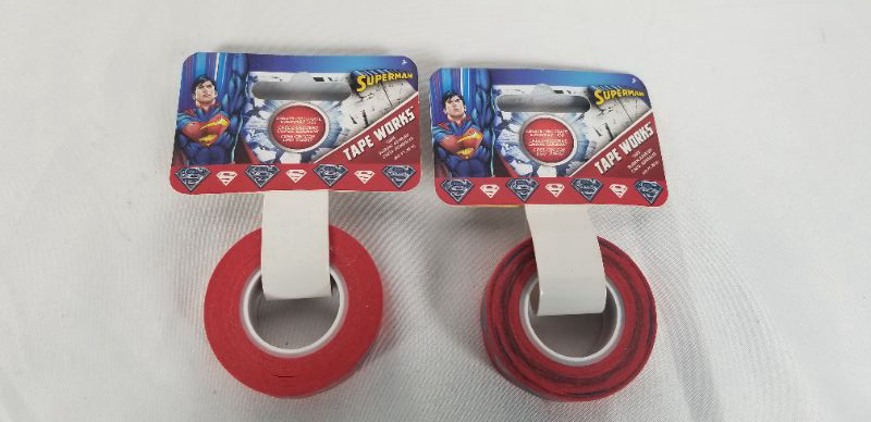 Photo 1 of 2 PACK SUPERMAN DESIGN TAPE NEW 