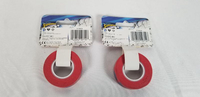 Photo 2 of 2 PACK SUPERMAN DESIGN TAPE NEW 