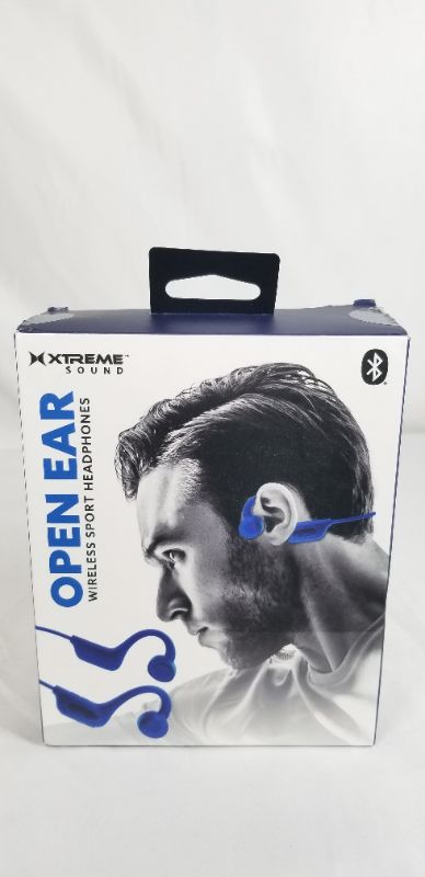 Photo 1 of BLUE OPEN EAR WIRELESS SPORTS HEADPHONES NEW