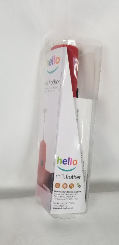 Photo 1 of RED MILK FROTHER DOUBLE WHISK HEAD FOR THICKER MILK STRONG STAINLESS STEEL ROD STAND AND SLEEVE TO STORE NEW