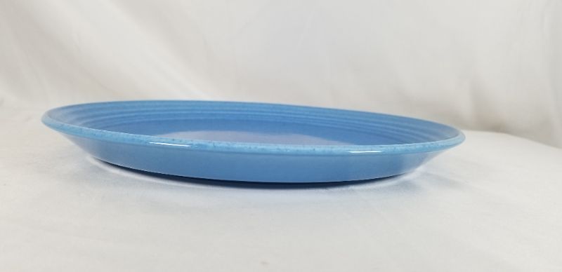 Photo 3 of 7PIECE 11 INCH BLUE DINNING PLATES USED