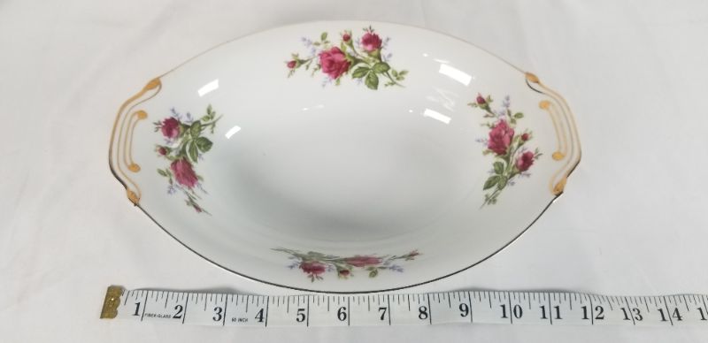 Photo 3 of 3 PIECE TEA TIME SET OFF WHITE COLOR WITH ROSE DESIGN USED 