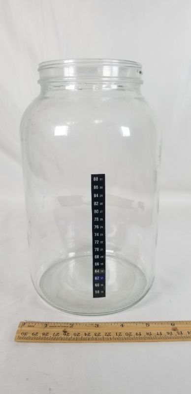 Photo 1 of 1 GALLON GLASS BREW JAR WITH NO LID